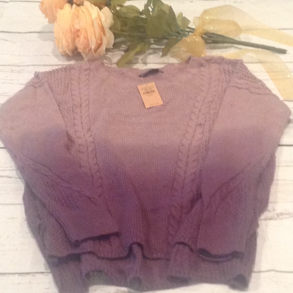 NWT American Eagle purple Ombre SWEATER, xs